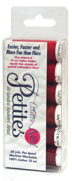 Sulky Petites 12wt Cotton Thread 6 Pack Redwork