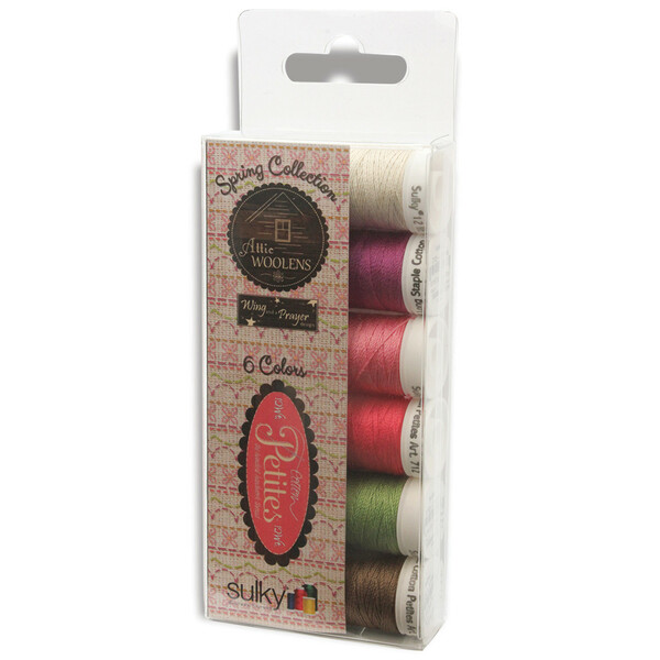 Sulky Petites 12wt Cotton Wing and a Prayer 6 Pack - Spring Collection