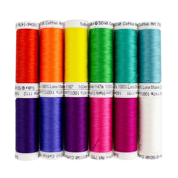 Sulky Quilting Rainbows and Unicorns 50 wt Cotton Assortment