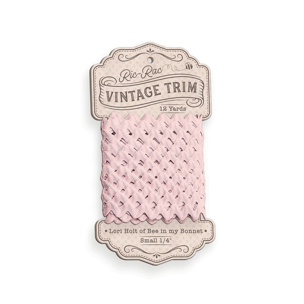 Riley Blake Designs Vintage Trim Ric Rac Frosting 1/4in x 12yd