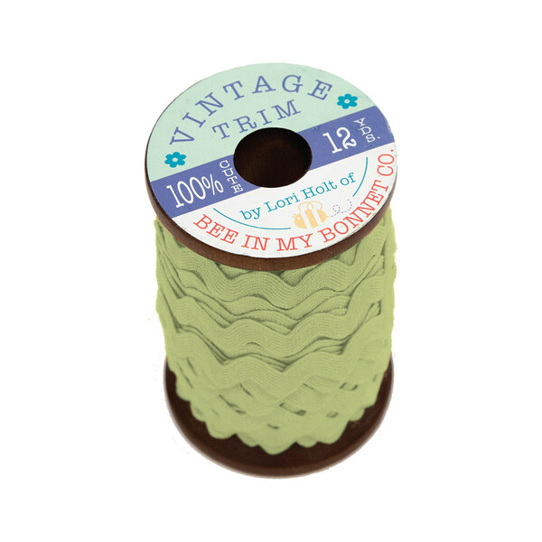 Riley Blake Designs Vintage Trim Ric Rac Lettuce 1/4in x 12yd