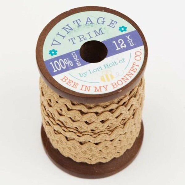 Riley Blake Designs Vintage Trim Ric Rac Nutmeg 1/4in x 12yd