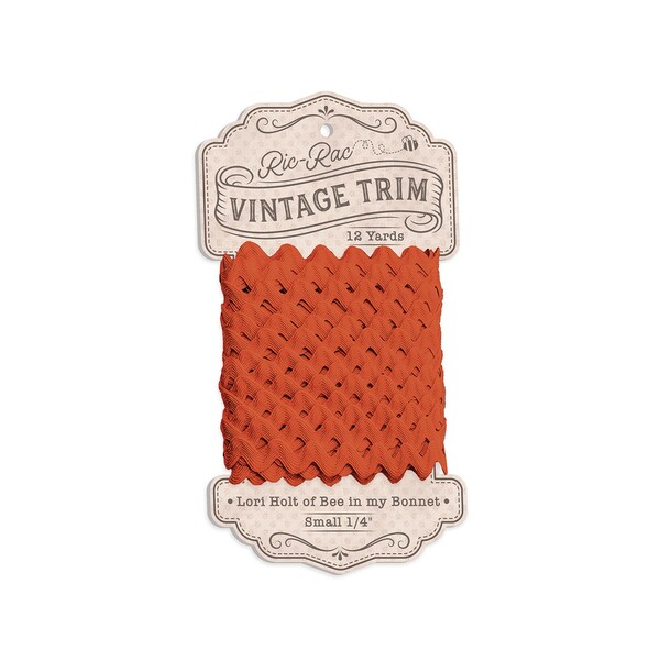 Riley Blake Designs Vintage Trim Ric Rac Rusty 1/4in x 12yd