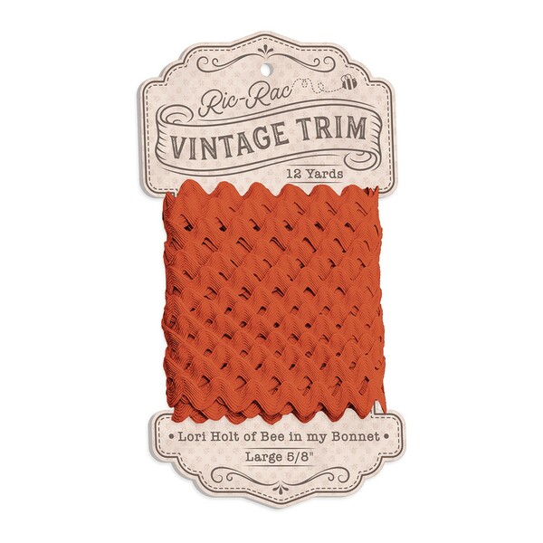 Riley Blake Designs Vintage Trim Ric Rac Rusty 5/8in x 12yd