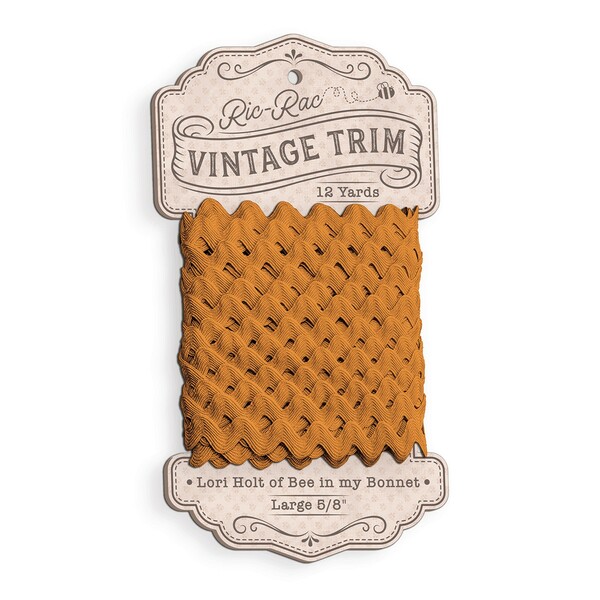 Riley Blake Designs Lori Holt Vintage Trim Ric Rac - 5/8 (8mm) - 12 yds - Spice"