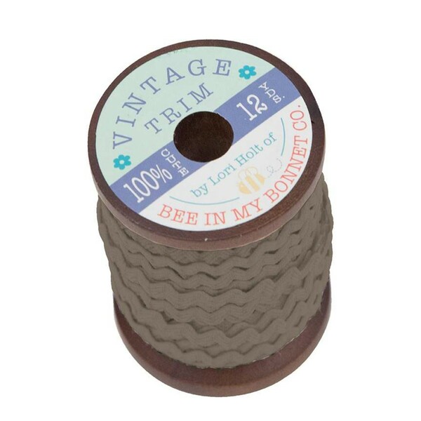 Riley Blake Designs Vintage Trim Ric Rac Pebble 1/4in x 12yd