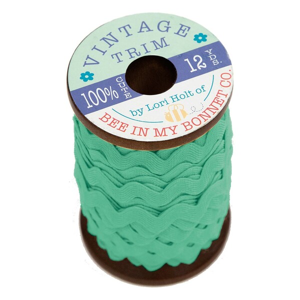 Riley Blake Designs Vintage Trim Ric Rac Sea Glass 5/8in x 12yd