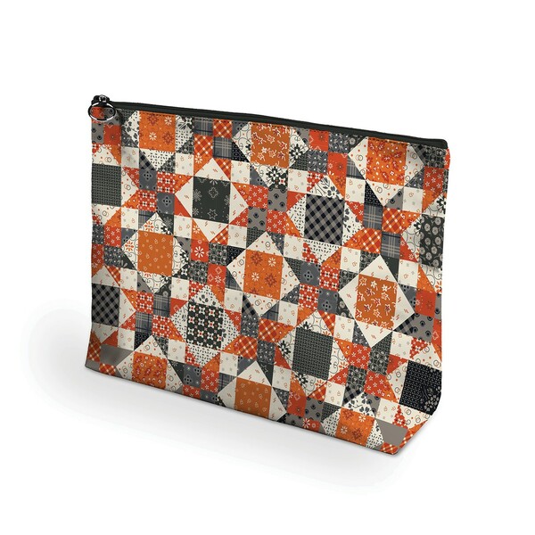 Riley Blake Designs Lori Holt Pumpkin & Licorice Vinyl Project Bag