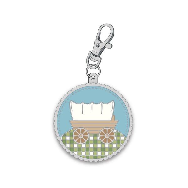 Riley Blake Designs Lori Holt Prairie Covered Wagon Enamel Charm