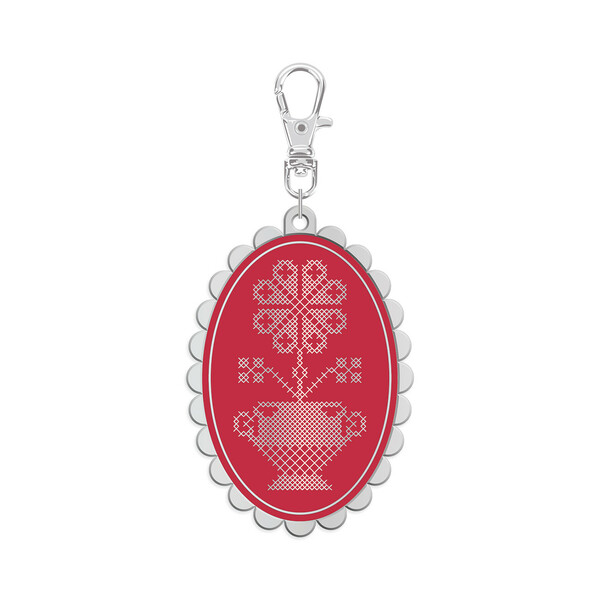Riley Blake Designs Lori Holt Enamel Happy Charm Cross Stitch