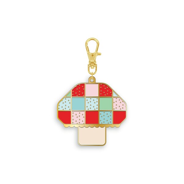 Riley Blake Designs Tasha Noel Mushroom Enamel Charm