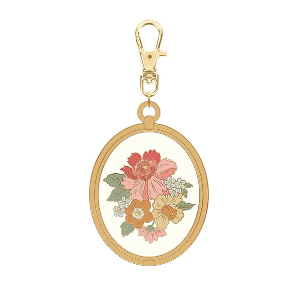 Riley Blake Designs Jane Austen Floral Enamel Charm