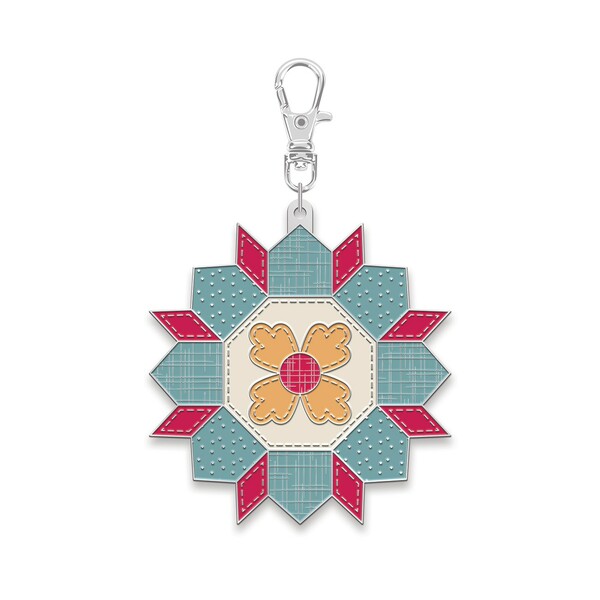 Riley Blake Designs Lori Holt Happy Charm Wild Flower Quilt Block