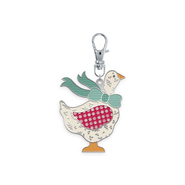 Riley Blake Designs Lori Holt Enamel Happy Charm Christmas Goose