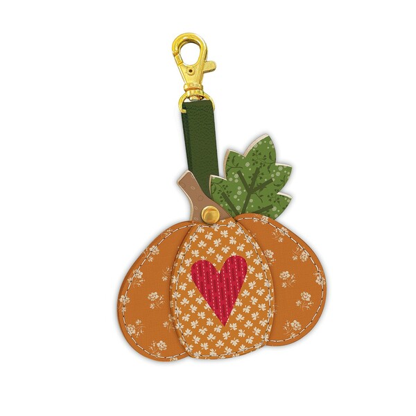 Riley Blake Designs Lori Holt Leather Pumpkin Charm
