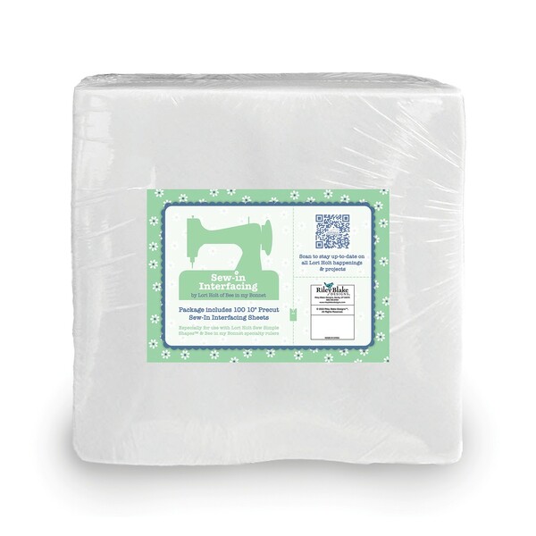 Riley Blake Designs Lori Holt Sew-In Interfacing 10in Precut Squares