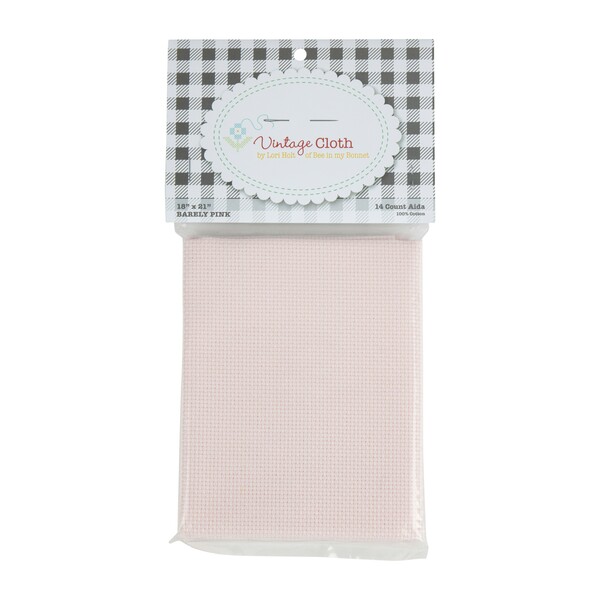 Riley Blake Designs Vintage Cloth Barely Pink 14ct 18in x 21in