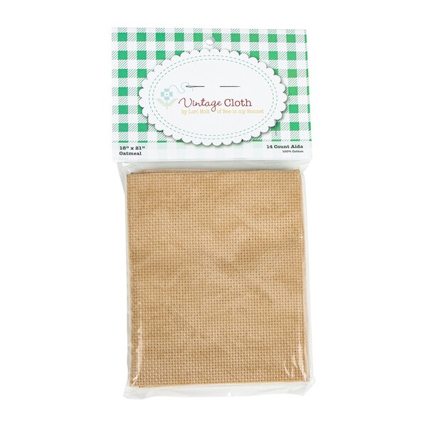 Riley Blake Designs Lori Holt Vintage Cloth 14ct 19in x 21in Oatmeal