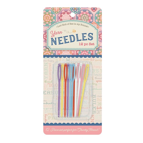 Riley Blake Designs Lori Holt Plastic Yarn Needles - 12pk