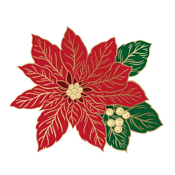 Riley Blake Designs Jennifer Bosworth Poinsettia Needle Minder