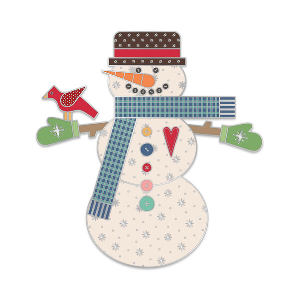 Riley Blake Designs Lori Holt Let's Make a Snowman Needle Minder