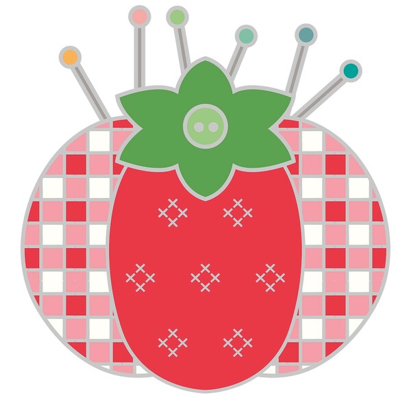 Riley Blake Designs My Happy Place Tomato Pin Cushion