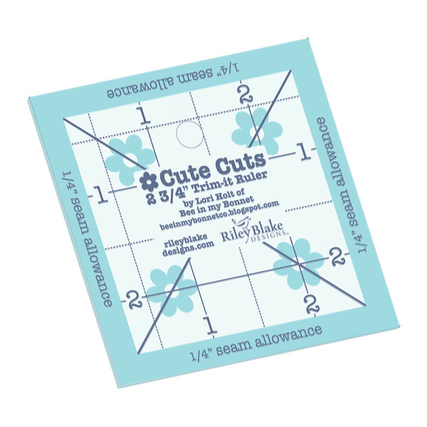 Riley Blake Designs Lori Holt Cute Cuts Trim-it Ruler 2-3/4in x 2-3/4in