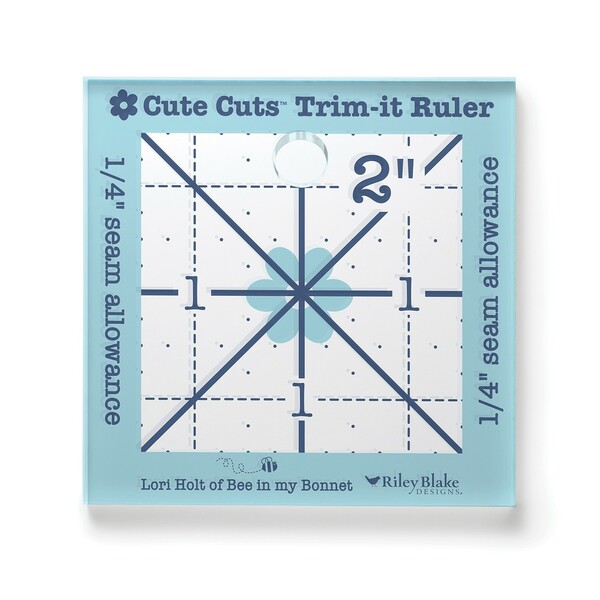 Riley Blake Designs Lori Holt Cute Cuts Trim-it Ruler 2in x 2in