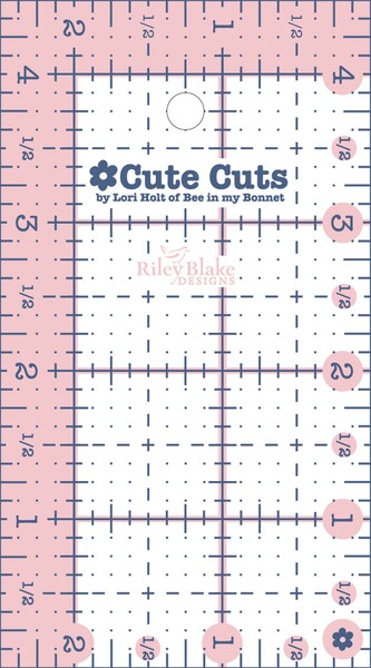 Riley Blake Designs Cute Cut Ruler Rectangle 2-1/2in x 4-1/2in
