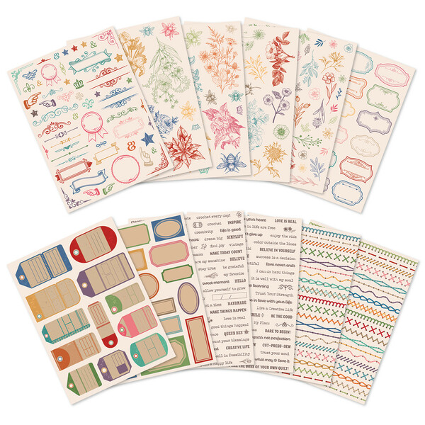 Riley Blake Designs Lori Holt Sew & Stitch Sticker Set