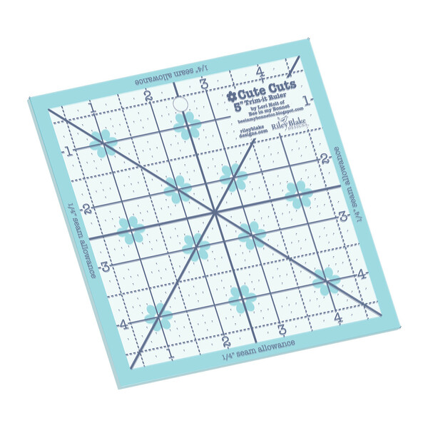 Riley Blake Designs Lori Holt Cute Cuts Trim-it Ruler 5in x 5in