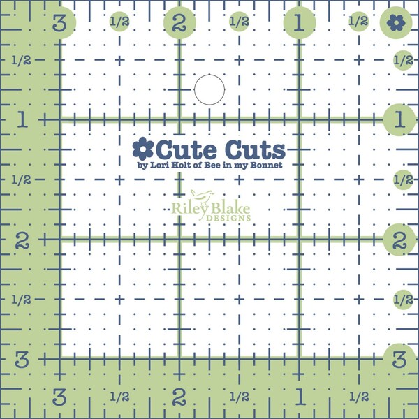 Riley Blake Designs Cute Cut Ruler Square 3-1/2in x 3-1/2in