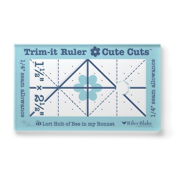 Riley Blake Designs Lori Holt Cute Cuts√¢‚Äû¬¢ Trim-it√¢‚Äû¬¢ Ruler 1 1/2in x 2 1/2in