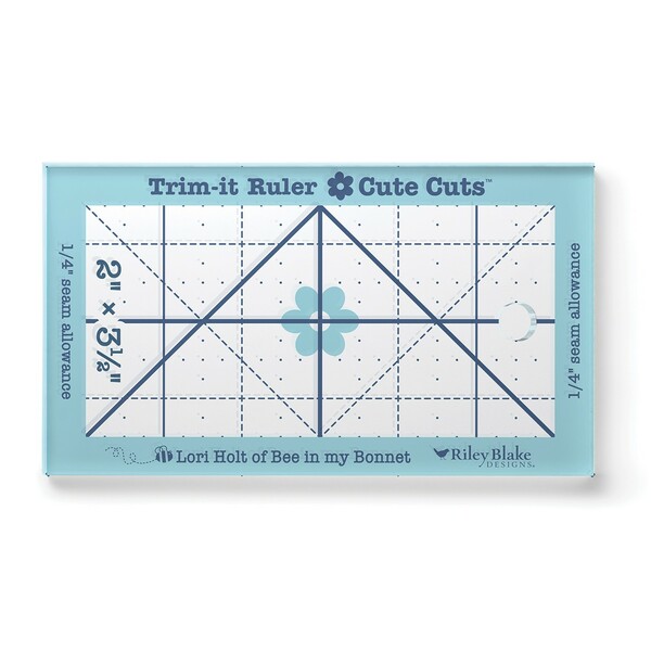 Riley Blake Designs Lori Holt Cute Cuts√¢‚Äû¬¢ Trim-it√¢‚Äû¬¢ Ruler 2in x 3 1/2in