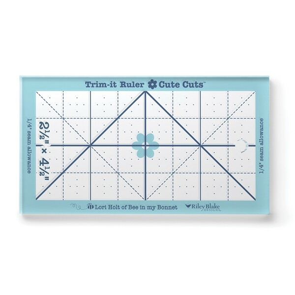 Riley Blake Designs Lori Holt Cute Cuts√¢‚Äû¬¢ Trim-it√¢‚Äû¬¢ Ruler 2 1/2in x 4 1/2in