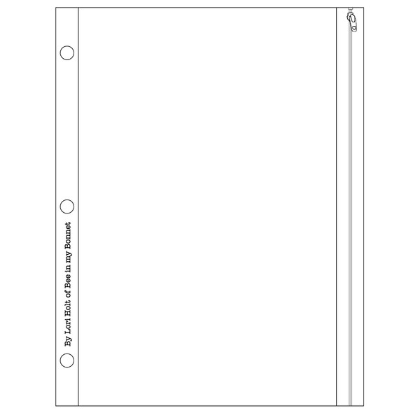 Riley Blake Designs Bee Keeper Binder Pocket Inserts 5pcs