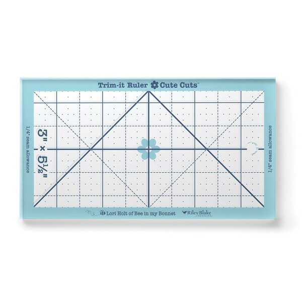 Riley Blake Designs Lori Holt Cute Cuts√¢‚Äû¬¢ Trim-it√¢‚Äû¬¢ Ruler 3in x 5 1/2in