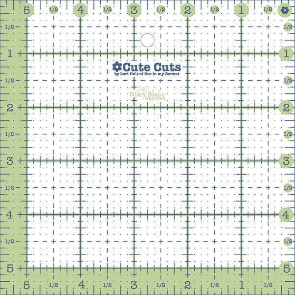 Riley Blake Designs Cute Cut Ruler Square 5-1/2in x 5-1/2in