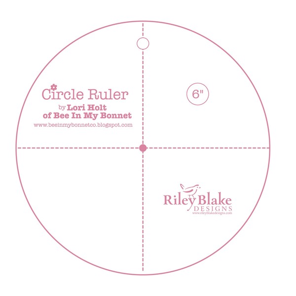Riley Blake Designs Lori Holt Circle Ruler 6in