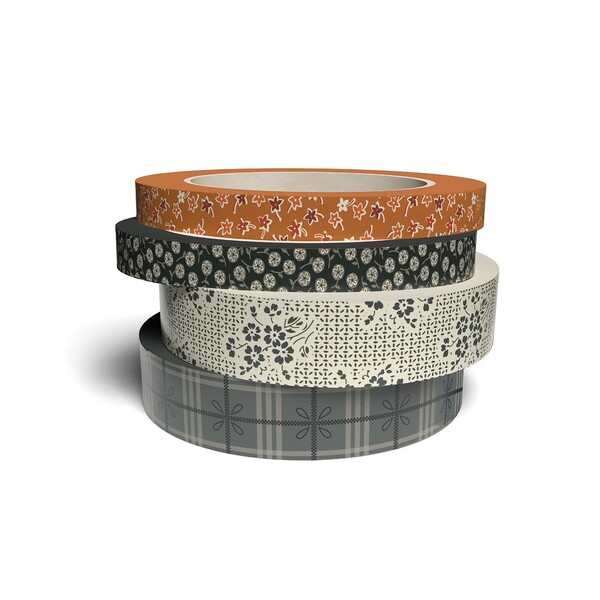 Riley Blake Designs Lori Holt Pumpkin & Licorice Textured Washi Tape