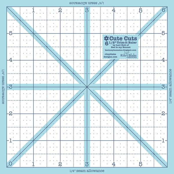 Riley Blake Designs Trim It Ruler Square 6-1/2in x 6-1/2in