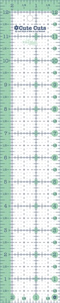 Riley Blake Designs 2-1/2in x 12-1/2in Cute Cut Ruler