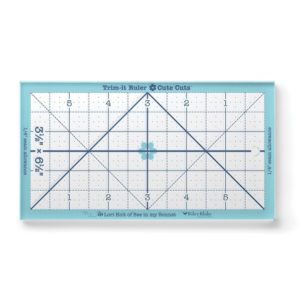 Riley Blake Designs Lori Holt Cute Cuts√¢‚Äû¬¢ Trim-it√¢‚Äû¬¢ Ruler 3 1/2 x 6 1/2""