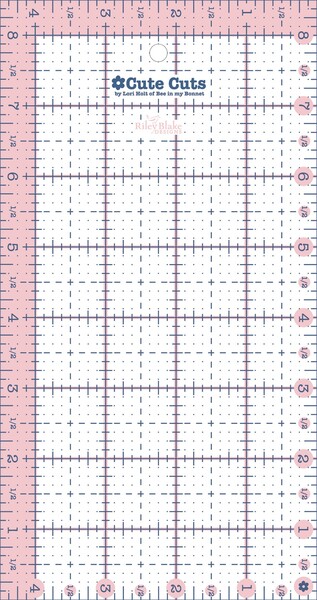 Riley Blake Designs Cute Cut Ruler Rectangle 4-1/2in x 8-1/2in