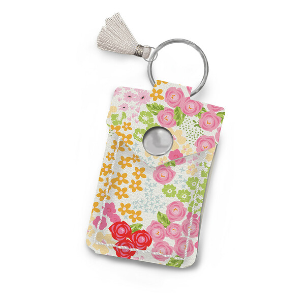 Riley Blake Designs Leather Scissor Pouch Picnic Florals