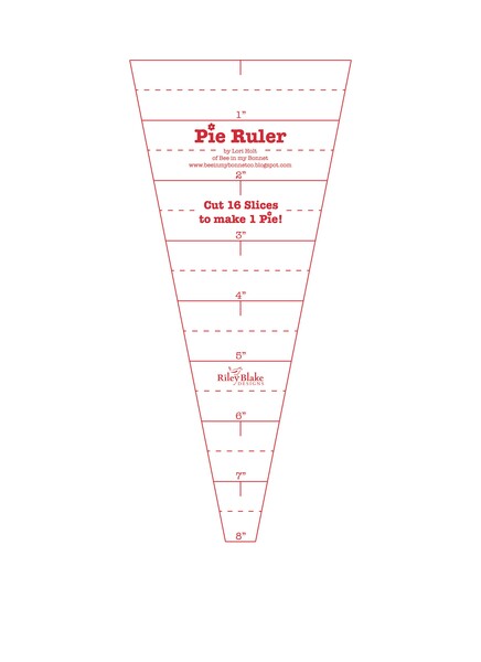 Riley Blake Designs Lori Holt Pie Ruler 22-1/2 Degree