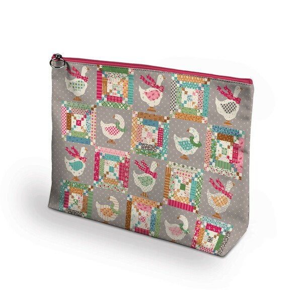 Riley Blake Designs Lori Holt Home Town Holiday 2 Vinyl Project Bag