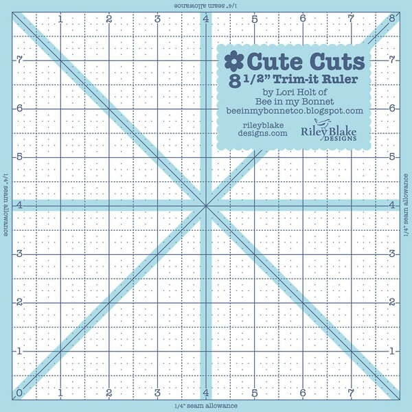 Riley Blake Designs Trim It Ruler Square 8-1/2in x 8-1/2in