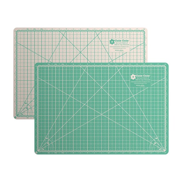 Riley Blake Designs Lori Holt Cute Cuts√¢‚Äû¬¢ Cutting Mat 12 x 18" Leaf and Latte"