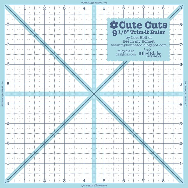 Riley Blake Designs Trim It Ruler Square 9-1/2in x 9-1/2in